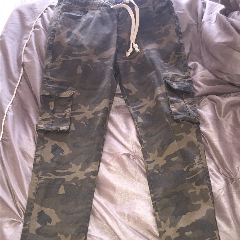 Camo Skinny Leg Jeans